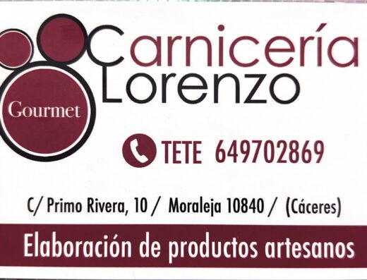 CARNICERÍA LORENZO, Moraleja