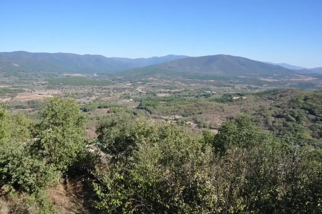 Paisaje de la Sierra de Gata con sus valles y montañas, Cáceres