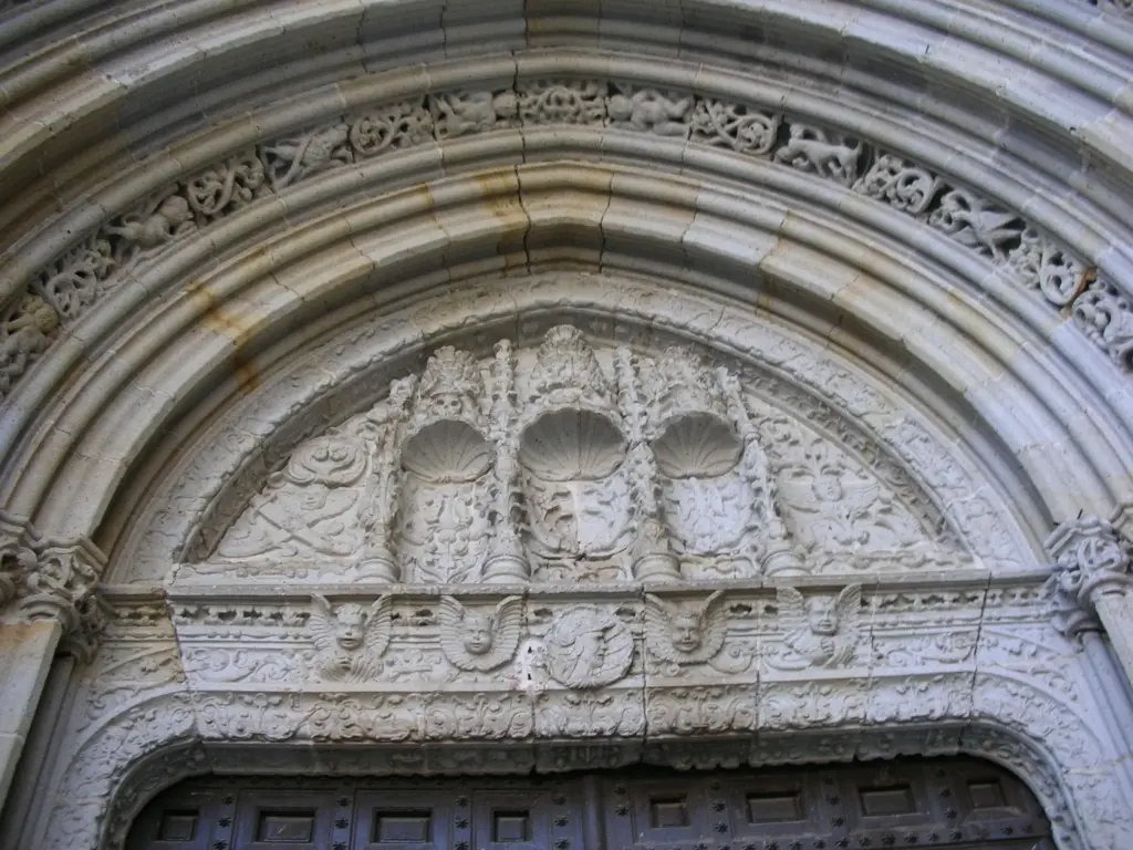 Portada decorada de la catedral de Coria (Cáceres)